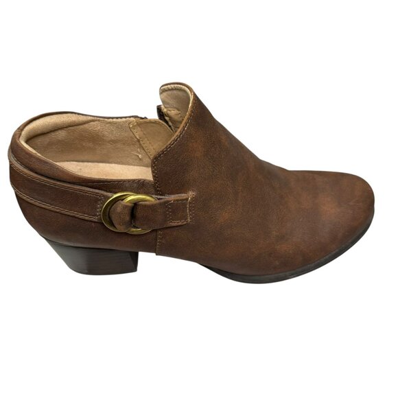 Soul Naturalizer Brown Block Heel Ankle Booties Size 9 – Comfort Zip Booties - Picture 6 of 9